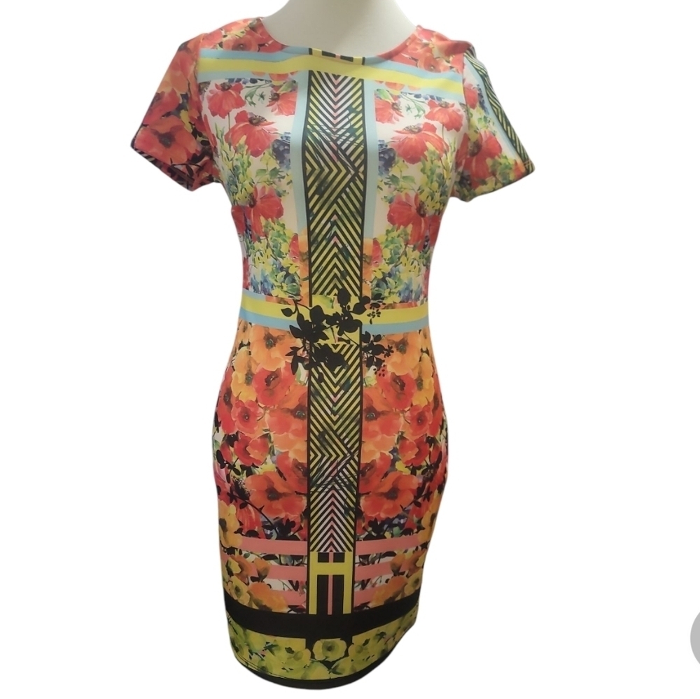 ROMEO & JULIET couture floral occasion dress small nwot